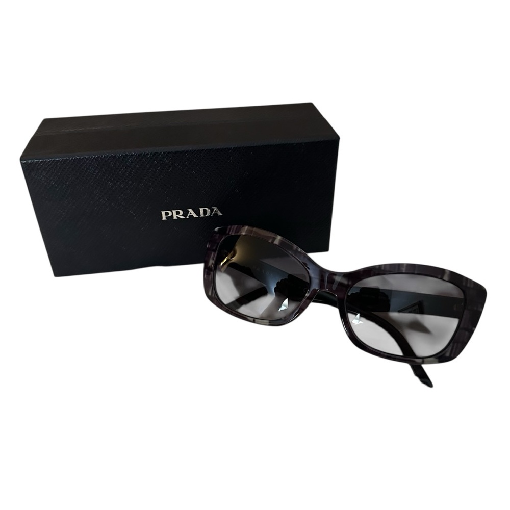 Prada Dark Purple Patterned Sunglasses